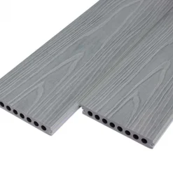 Online C-Wood Vlonder totaalpakket composiet semi massief co-extrusie 2,1x14 cm Loft Grey (4 mtr) houtnerf