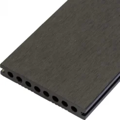 Online C-Wood Vlonder totaalpakket composiet semi massief 2,1 x 14 cm antraciet (4 mtr) fijne ribbel en vlak