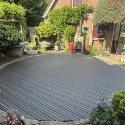 Online C-Wood Vlonder totaalpakket composiet semi massief 2,1 x 14 cm antraciet (4 mtr) fijne ribbel en vlak