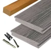 Hot Eva-Last Vlonder totaalpakket composiet massief 2,4 x 19 cm driftwood grey (4 mtr) schorsmotief
