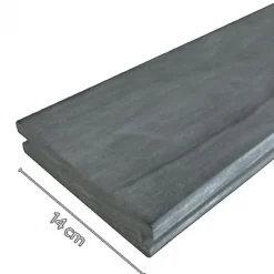 Discount Elephant Vlonderplank Accoya gray 2,5 x 14,0 cm vlak voor clips