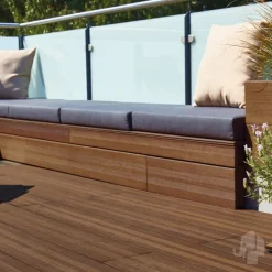 Outlet Elephant Vlonderplank Bamboe 2,0 x 20,0 cm vlak/semi-ribbel Ipé geolied