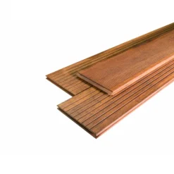 Hot aMbooo Vlonderplank bamboe Prestige geolied coffee 2,0 x 20 cm groef/fijne ribbel