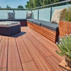 Hot aMbooo Vlonderplank bamboe Supreme geolied coffee 2,0 x 20 cm Frans profiel/vlak