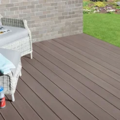 Best C-Wood Vlonderplank composiet 2,5 x 14 cm bruin fijne ribbel/geborsteld