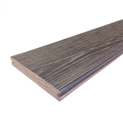 Hot Eva-Last Vlonderplank composiet massief 2,4 x 19 cm driftwood grey schorsmotief