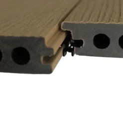 Outlet C-Wood Vlonderplank composiet semi massief co-extrusie 2,1 x 14 cm Sunset Teak naadloos