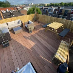 Sale Smaragd Vlonderplank hardhout Bankirai 2,1 x 14,5 cm geolied groef/vlak