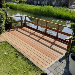 New Smaragd Vlonderplank hardhout Bankirai 2,1 x 14,5 cm groef/vlak