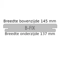 Best Smaragd Vlonderplank hardhout Ipé 2,1 x 14,5 cm geschaafd voor B-fix clips