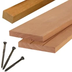 Hot Smaragd Vlonderplank totaalpakket hardhout Bankirai 2,8 x 19 cm (3,05 mtr) groef/vlak