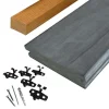 Best Elephant Vlonderplank totaalpakket hardhout Accoya gray 2,5 x 14 cm (4,80 mtr) vlak voor clips