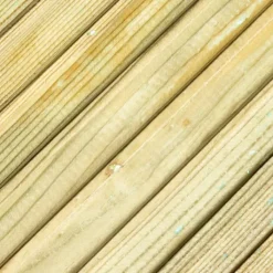 Outlet Smaragd Vlonderplank totaalpakket geïmpregneerd Grenen licht groen 2,1 x 14,5 cm (4,00 mtr) groef/vlak