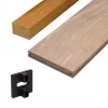 Online Smaragd Vlonderplank totaalpakket Cumaru 2,1 x 14,5 cm (4,60 mtr) geschaafd voor Deckwise clips