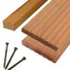 Discount Smaragd Vlonderplank totaalpakket hardhout Bankirai 2,8 x 14,5 cm (4,30 mtr) groef/vlak