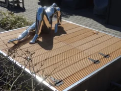 Outlet Smaragd Vlonderplank totaalpakket hardhout Bankirai 2,8 x 14,5 cm (3,65 mtr) groef/vlak