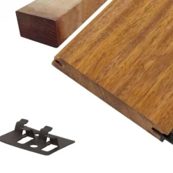 Best Smaragd Vlonderplank totaalpakket hardhout Merbau 2,1 x 14,5 cm (3,65 mtr) geschaafd voor RVS clips