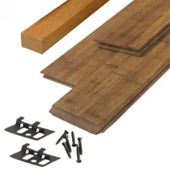 Sale aMbooo Vlonderplank totaalpakket bamboe Campo Verde geolied naturel 2,0 x 14 cm (1,87 mtr) Frans profiel/vlak