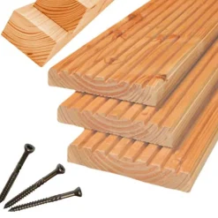 Best TrendHout Vlonderplank totaalpakket Douglas 2,5 x 14 cm (5,00 mtr) gedroogd groef/ribbel