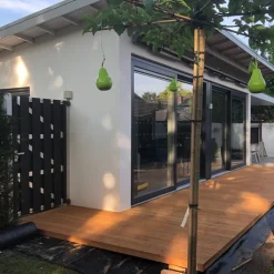 New Smaragd Vlonderplank totaalpakket hardhout Bankirai 2,5 x 14,5 cm (4,60 mtr) groef/vlak