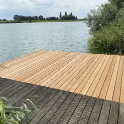 Best Smaragd Vlonderplank totaalpakket hardhout Bankirai 2,1 x 14,5 cm (3,05 mtr) groef/vlak