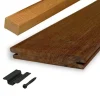 Best Smaragd Vlonderplank totaalpakket hardhout Ipé 2,1 x 14,5 cm (4,30 mtr) geschaafd voor B-fix clips