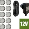 Online garden lights Vlonderspot set Luxi - 12 volt - 80 mm (set 10 stuks)