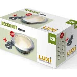 Online garden lights Vlonderspot set Luxi - 12 volt - 80 mm (set 10 stuks)