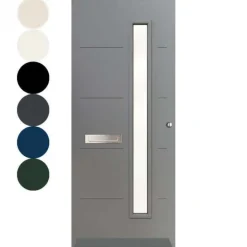 Discount Austria Voordeur IsoTherm HR++ - Vail (R2 / L3) - Stomp - Dekkend voorgelakt grijs