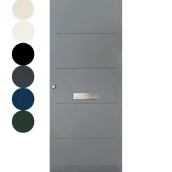 Best Austria Voordeur IsoTherm Modern - Garmisch - Stomp - Dekkend voorgelakt grijs