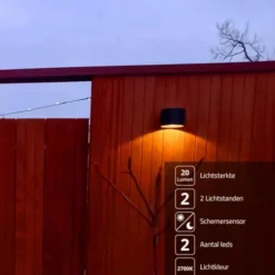 Outlet HomingXL Wandlamp Solar - Sven rond - Warm wit