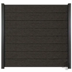 Online Elephant Zelfbouw schutting composiet Modular co-ex antraciet met antraciet profielen (180 x 180 cm)