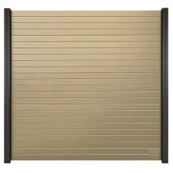 Outlet Elephant Zelfbouw schutting dark line aluminium Rhombus zandkleur (180x180cm)